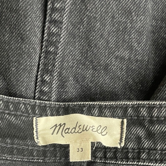 MADEWELL PLUS SIZE High Rise Washed Black Denim Skirt - Picture 4 of 4